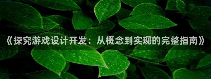 沐鸣2官方：《探究游戏设计开发：从概念到实现的完整指南》